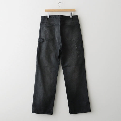 PRODUCT DYED ORGANIC COTTON DUCK PAINTER PANTS #FADED BLACK 