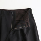 ドライポリシンプル2タックワイドPT #BLACK [D125-P453]