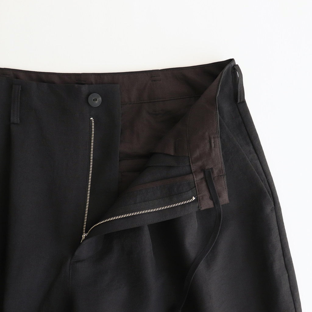 ドライポリシンプル2タックワイドPT #BLACK [D125-P453]