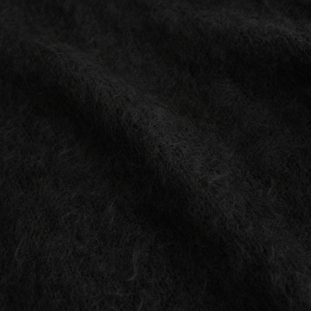 BRUSHED SUPER KID MOHAIR KNIT P/O #INK BLACK [A24AP05KM]