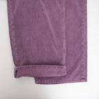 GARMENT-DYED FINX CORDUROY 5P WIDE PANTS #DUSTY PURPLE [A26AP01FX]