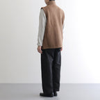 Wool Fleece Vest #NATURAL BROWN [13052405]