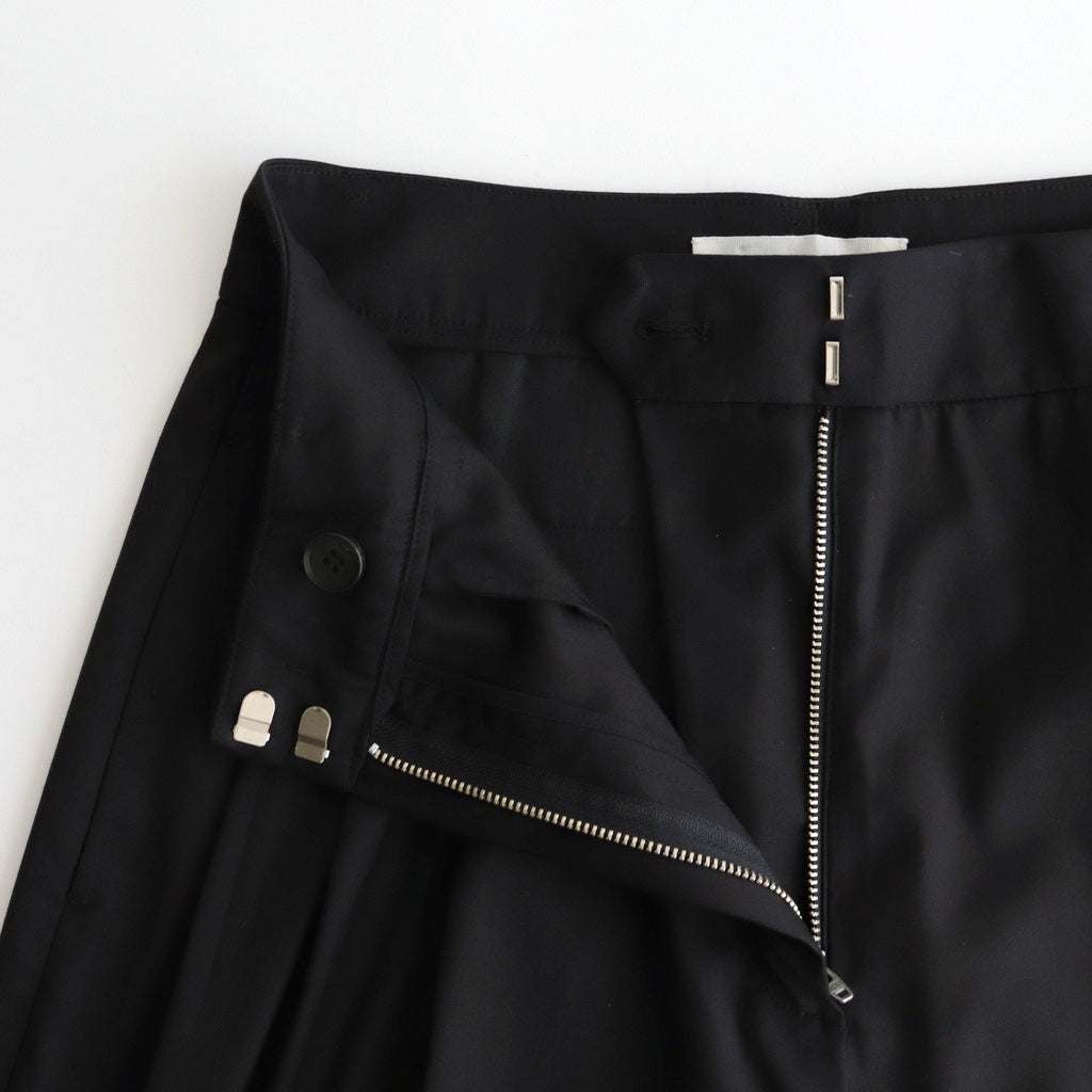 Lightweight Tuck Trousers #BLK [12520704]