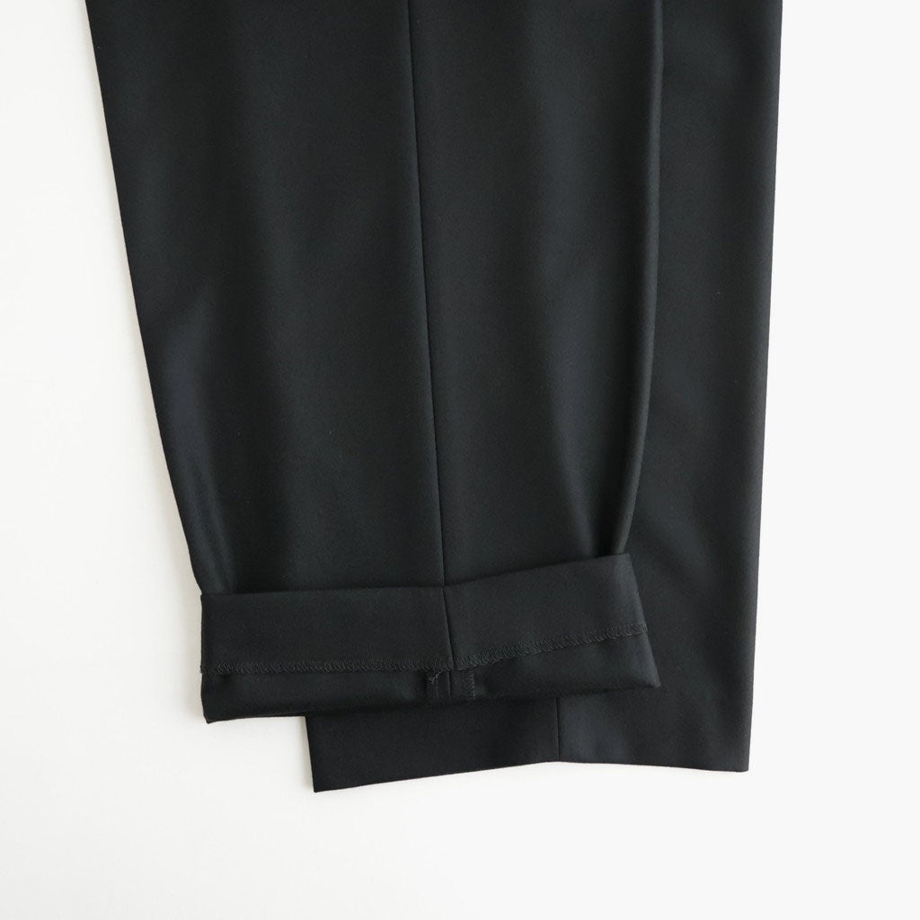 MERINO COLLEGE FLANNEL STANDARD PANTS #BLACK [PRAGLW0900]