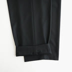 MERINO COLLEGE FLANNEL STANDARD PANTS #BLACK [PRAGLW0900]