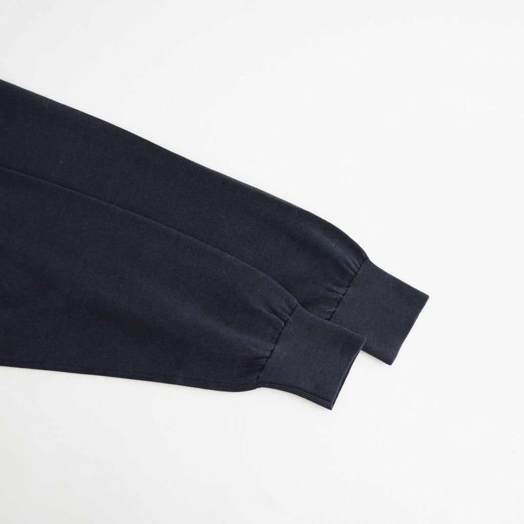 SILK SUEDE KNIT V NECK PULLOVER #NAVY [KRAGLW0312]