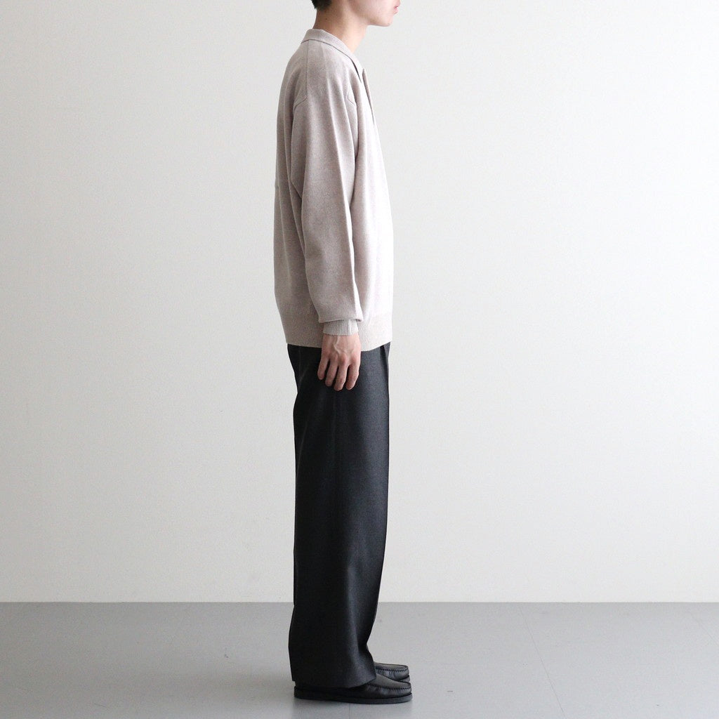 M-G Knit Polo #BEIGE [2503-008]