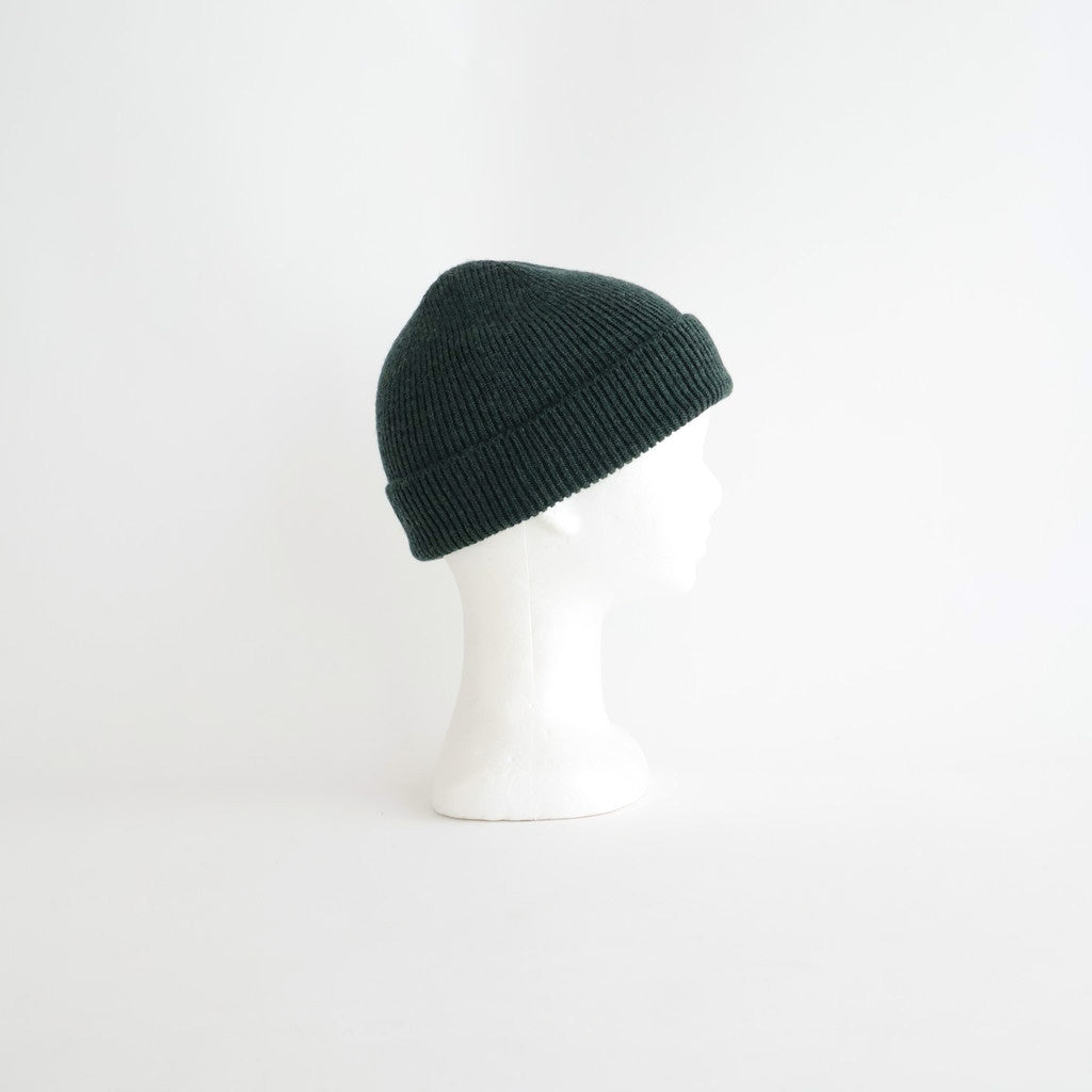 WASHABLE MERINO SEAMLESS BEANIE #FOREST GREEN [R5140-AW25]