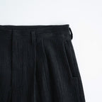 バークコーデュロイヘムタックPT #BLACK [D226-P232]