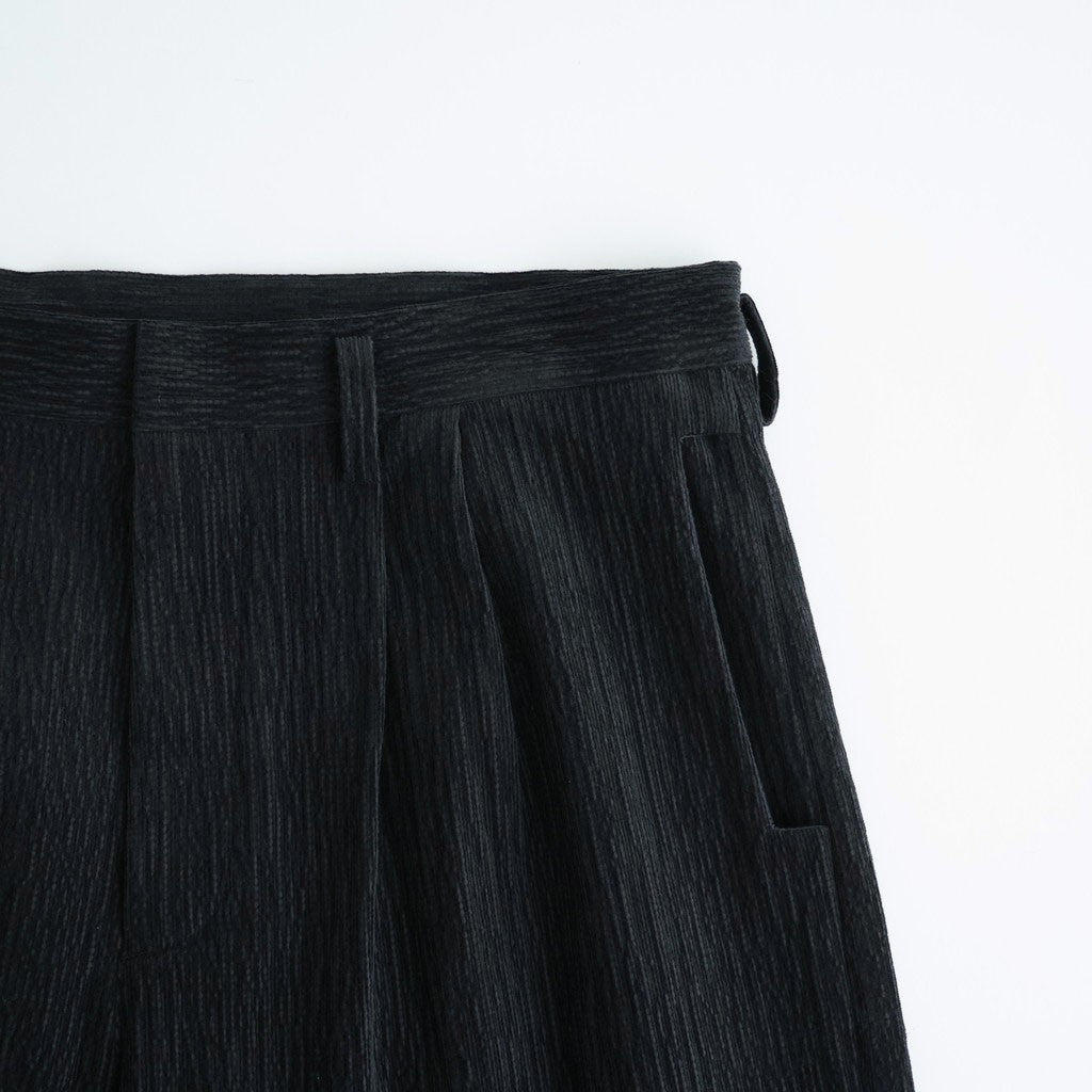 バークコーデュロイヘムタックPT #BLACK [D226-P232]