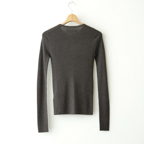 Silkwool Knit Cardigan #D/BRN [12620501]
