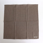 AIRY LIGHT COTTON CHECK SCARF #BROWN GINGHAM CHECK [A25SS03GC-W]