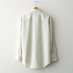 SUPER FINE WOOL STRIPE SHIRT #IVORY WHITE STRIPE [A26SS02WW]
