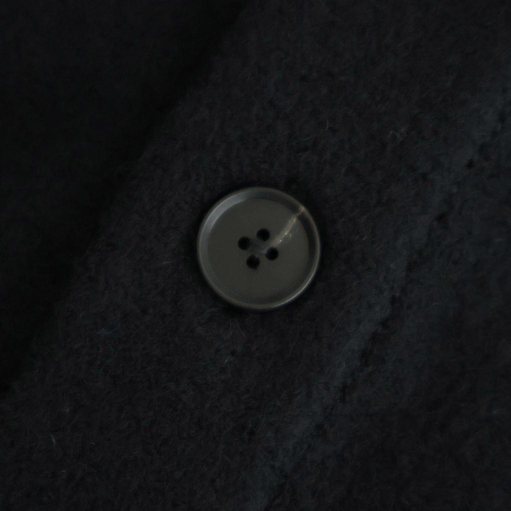 EXTRA FINE WOOL KNIT TUCKED CARDIGAN #BLACK [ST.1298]