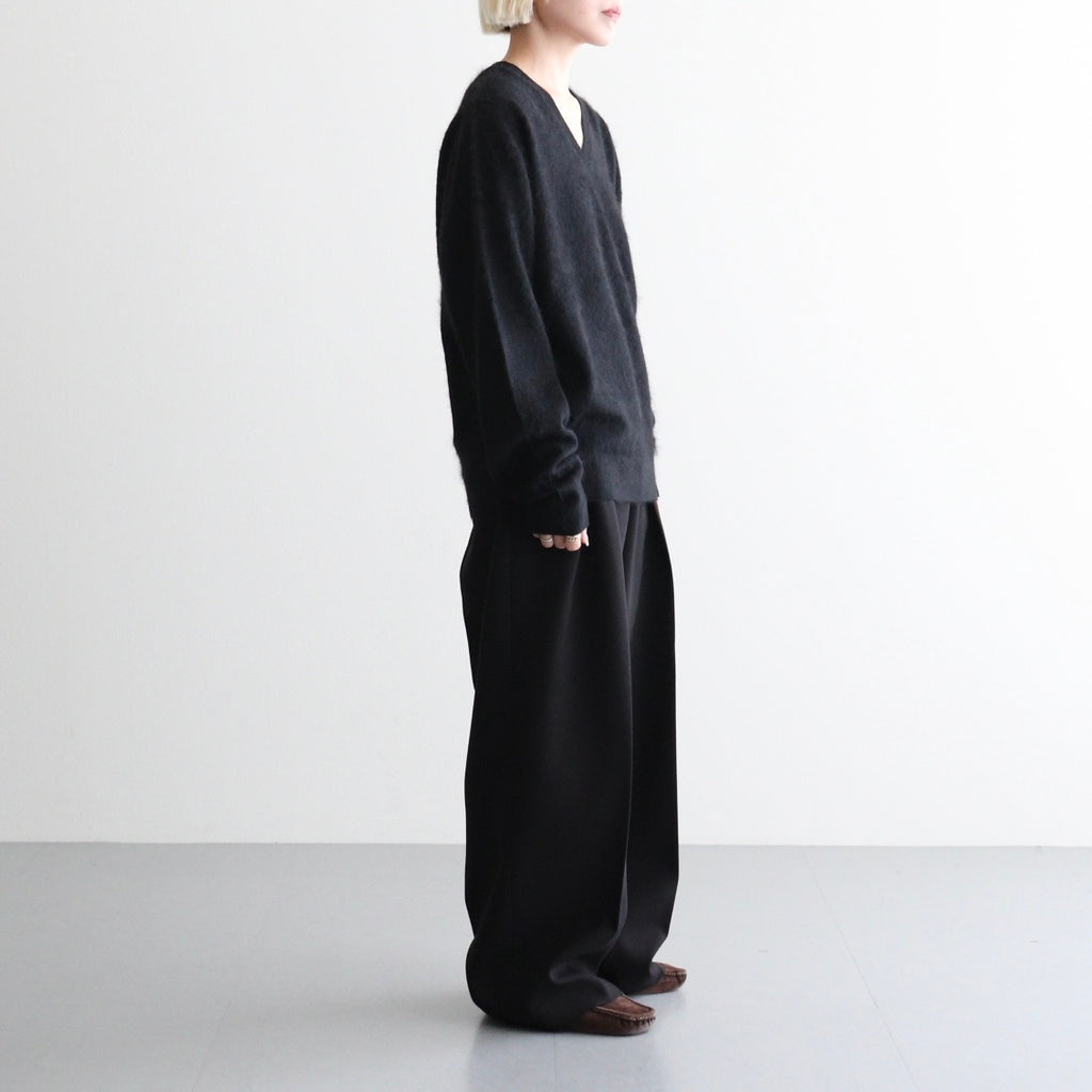 Woolcashmere Vneck Knit #BLK [12620508]