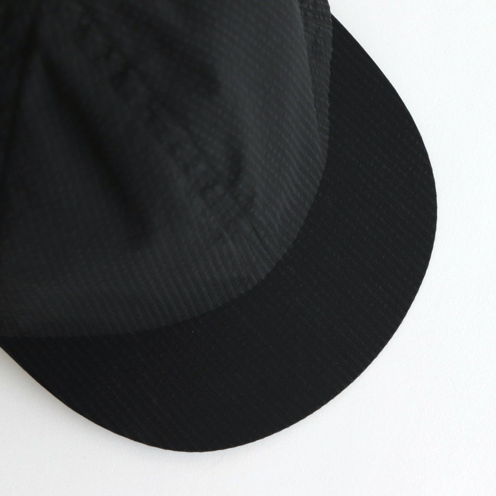 COOLMAX SUCKER LITTLE BRIM CAP #BLACK [NO.27224-A]