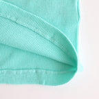 ORGANIC SOFT RIB TEE #AQUA GREEN [A25ST04OT]