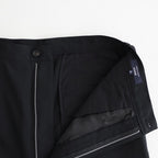 ウールポプリン トラウザーズ #BLACK [HQ-P102-051]