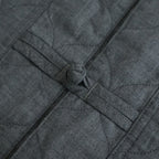 NCHRJK - ポリエステル&レーヨン・クリア ツイル・キルト チャイナジャケット #91 Dark Grey mix [SN_NC0401JK]