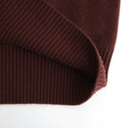 Cashmere V Neck #BORDEAUX BROWN [I25AW-IBC63]