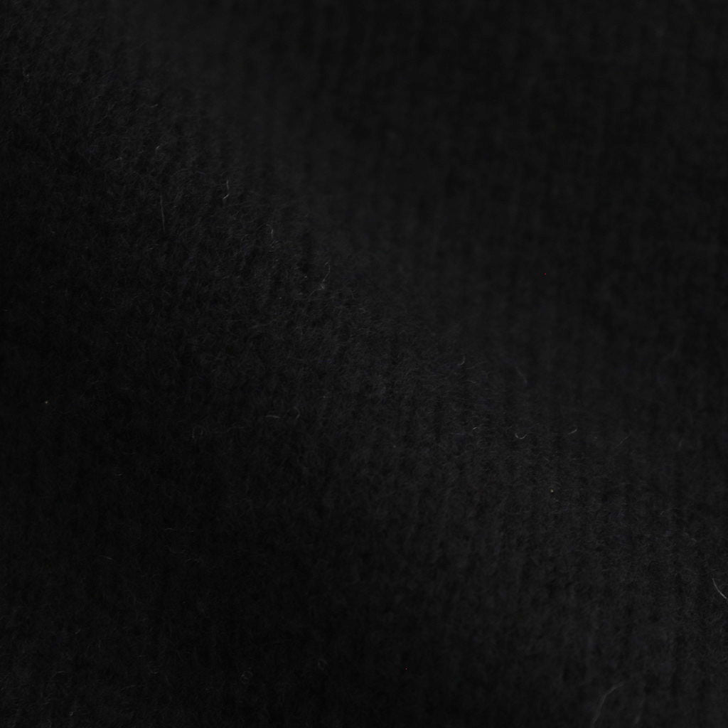 EXTRA FINE WOOL KNIT SKIPPER LS #BLACK [ST.1136]