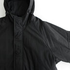 綿ナイロンウェザー×エステルタッサー ジャケット #BLACK [HN-J025-051]