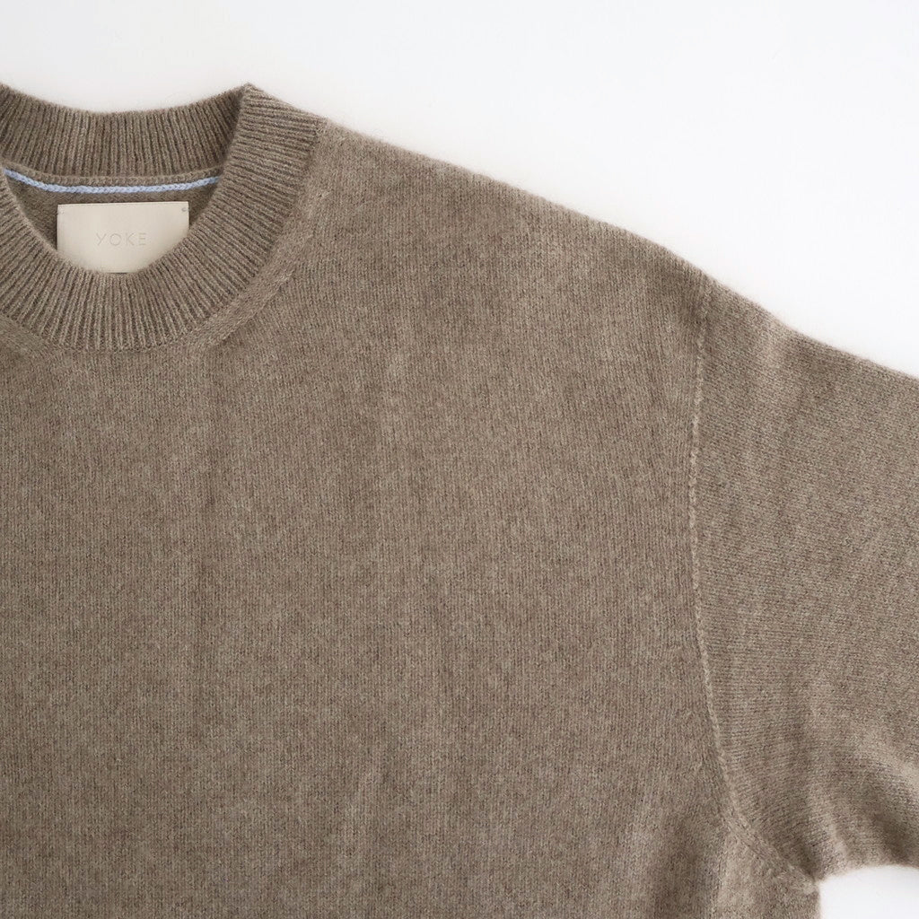 Cashmere Wholegarment Crewneck Sweater #BEIGE [YK25FW01116S]