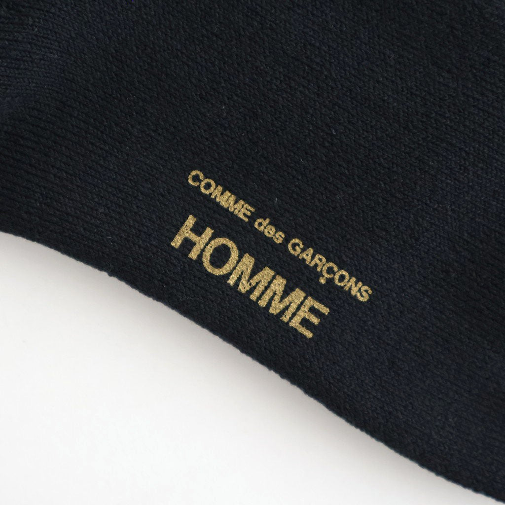 綿パイル刺繍ソックス #BLACK [HQ-K501-051]