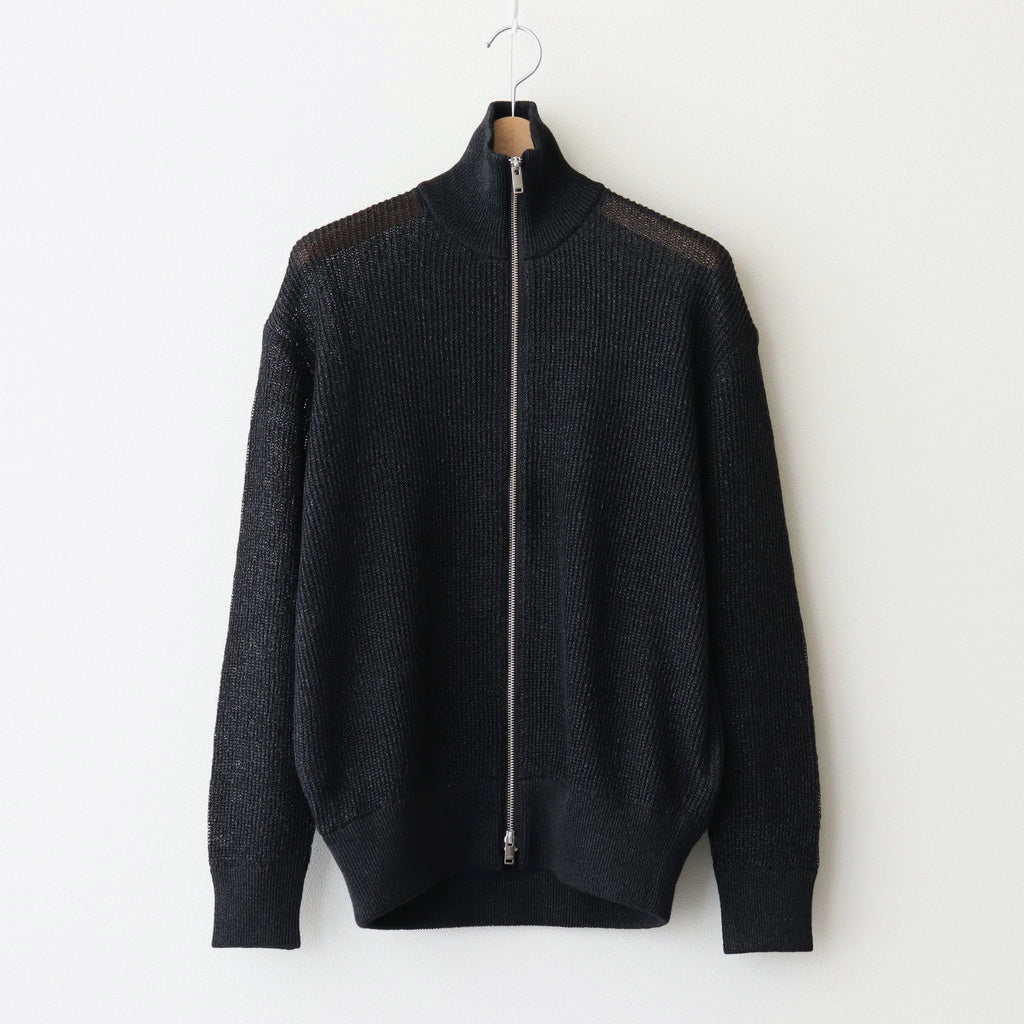 WASHI RAYON SHEER DRIVERS KNIT #BLACK [YK25SS0962S]