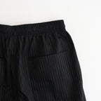 CORPORATE WIDE EASY PANTS #BLACK STRIPE [FSC262-40014B]