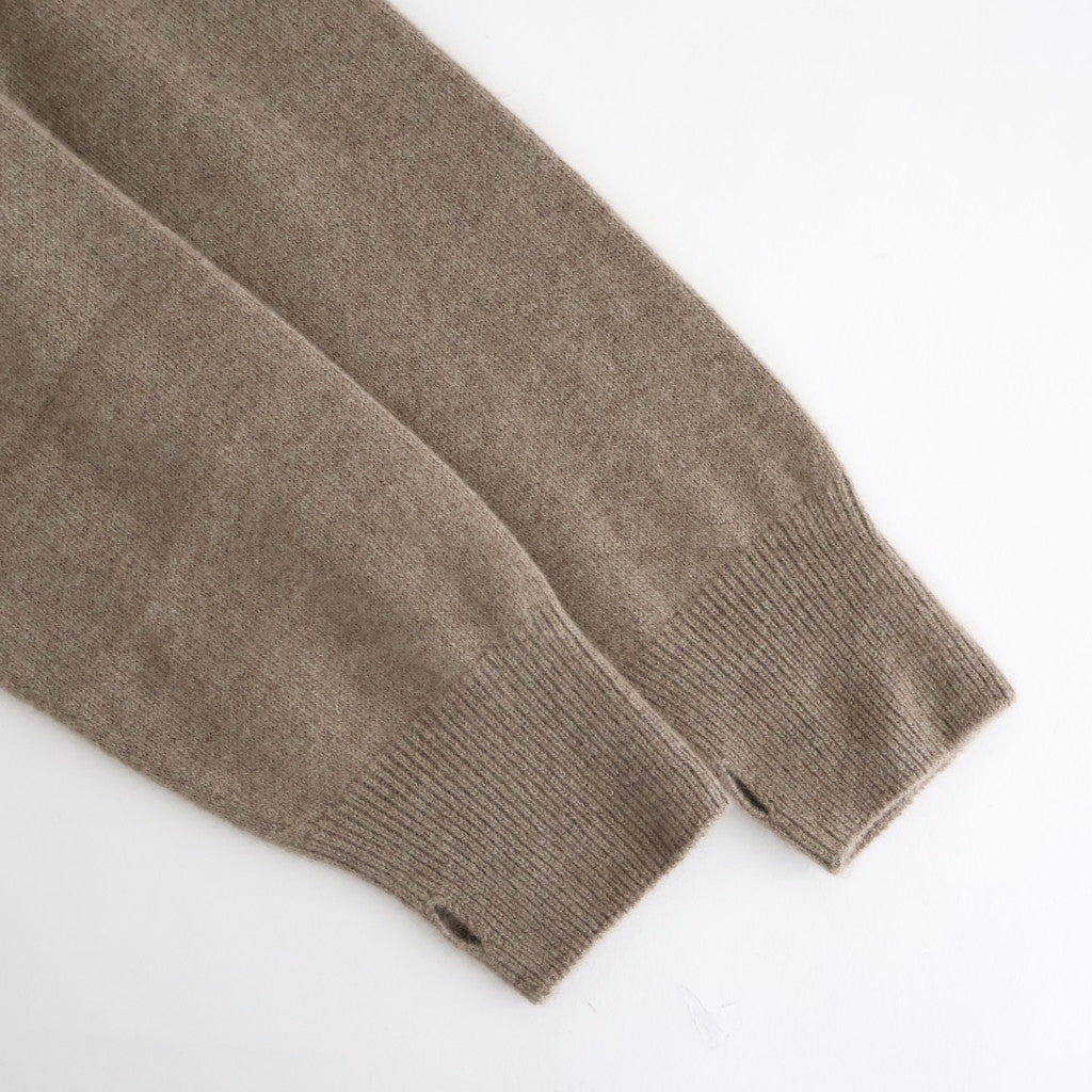Cashmere Wholegarment Crewneck Sweater #BEIGE [YK25FW01116S]
