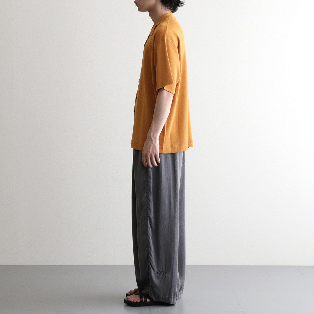 Washi Open Collar S/S Shirt #YELLOW [2601-017]