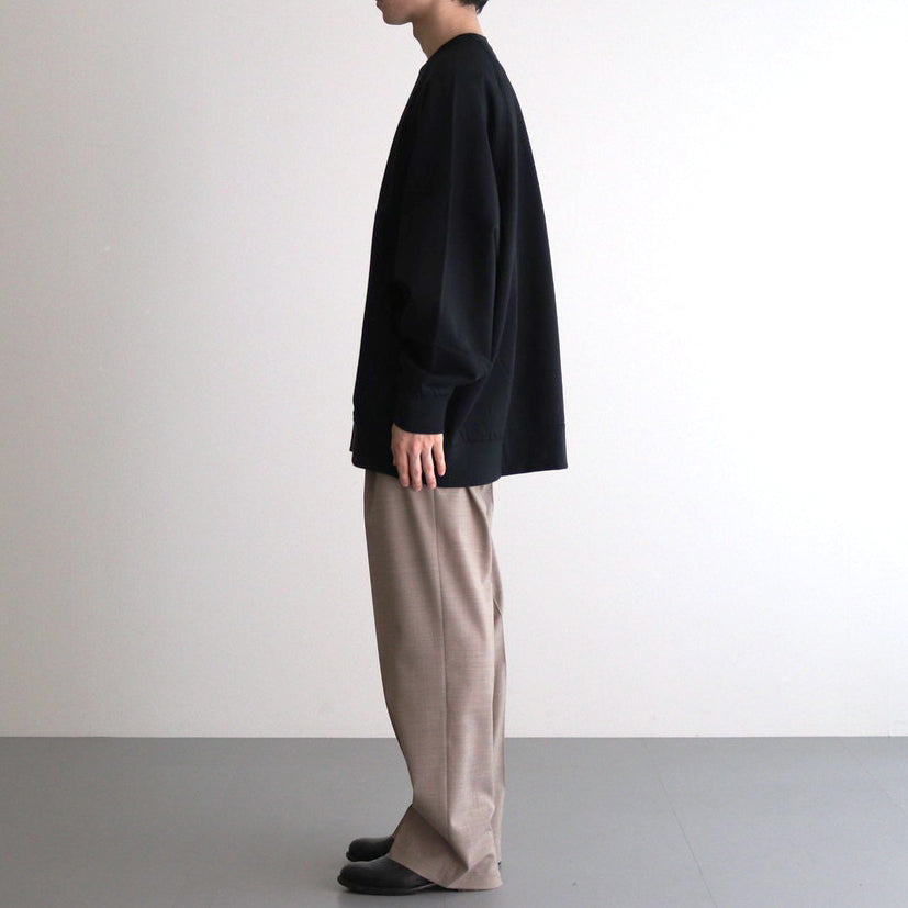 Ultra Compact Terry Crew Neck Sweater #BLACK [GM243-70142]