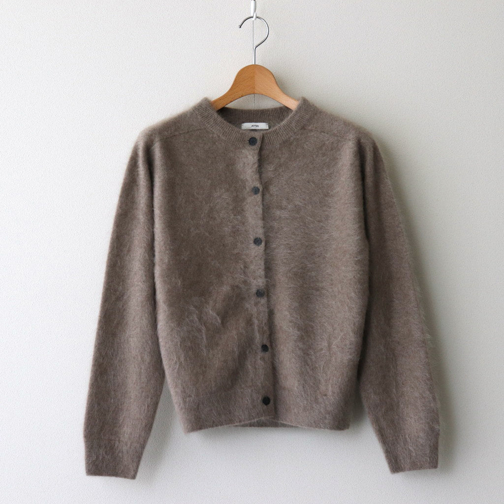 ROYAL CASHMERE FUR CREWNECK CARDIGAN #TOP BEIGE [KRAGCW0902]