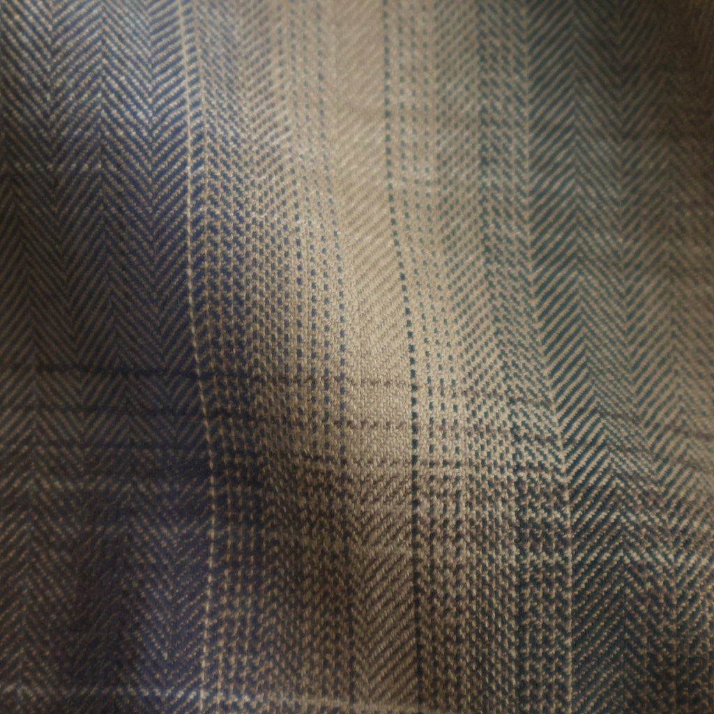 SUPER LIGHT WOOL CHECK SHIRT #BROWN BLUE CHECK [A25AS01LC]