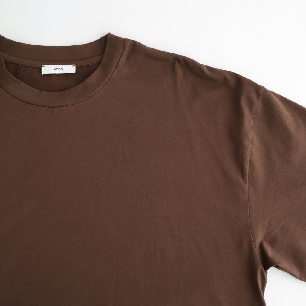 SUVIN60/2 OVERSIZED T-SHIRT #BROWN [KKAGLW0015]