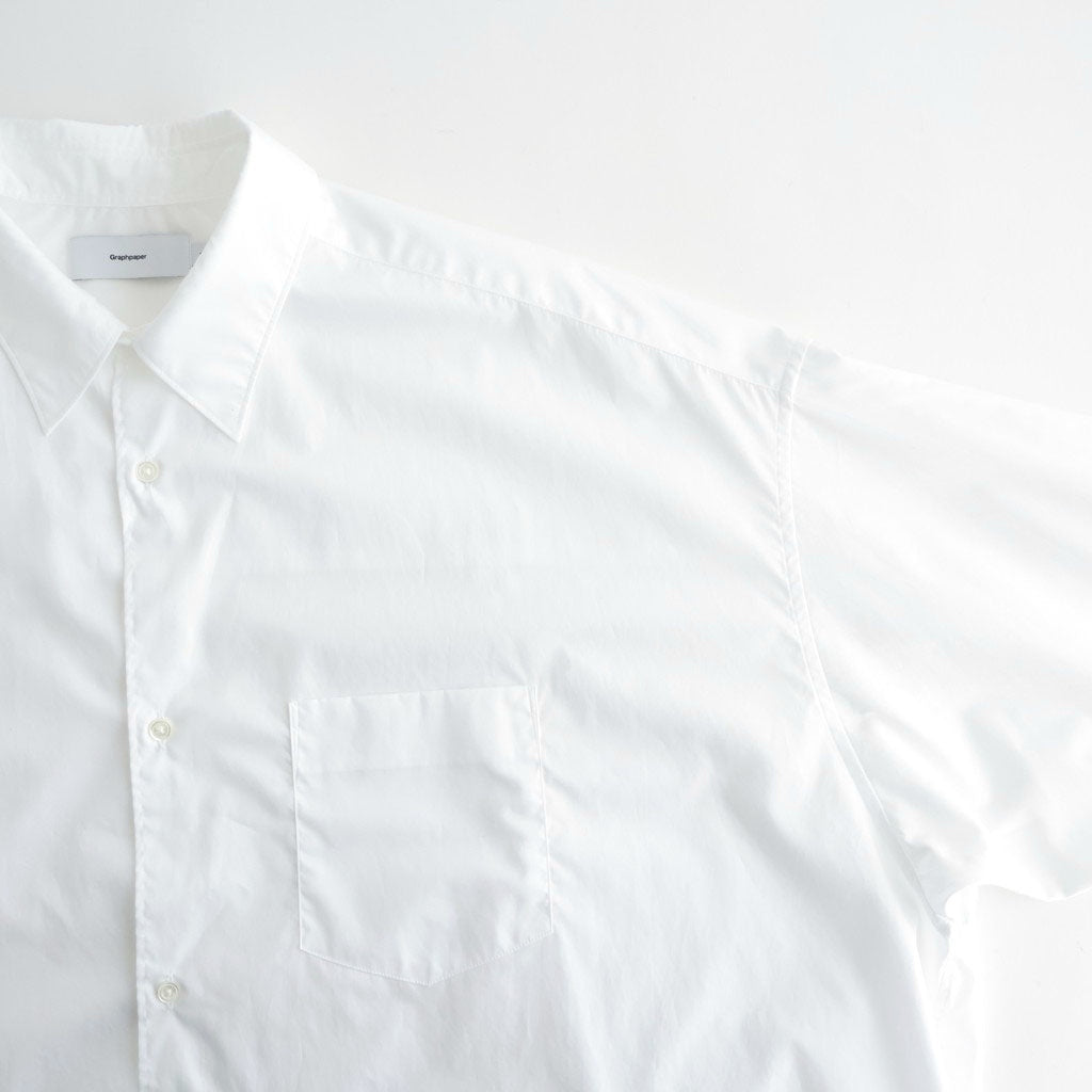 Broad L/S Oversized Regular Collar Shirt #WHITE [GM263-50001B]