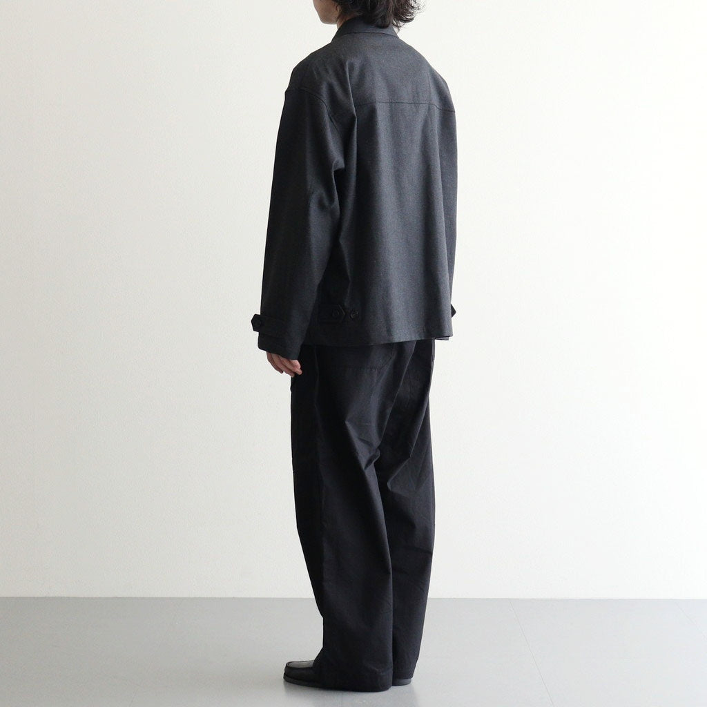 綿ウェザークロス カーゴパンツ #BLACK [HR-P003-051]