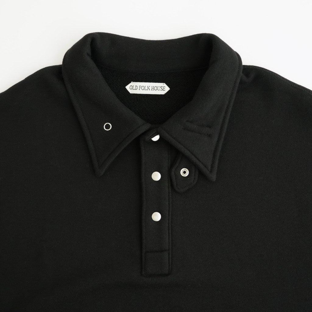 Half-Snap Sweatshirt #Black [OFH011PO61]