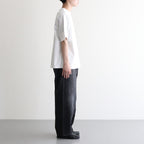 Selvage Denim Two Tuck Pants #BLACK_DARK FADE [GU253-40061DB]