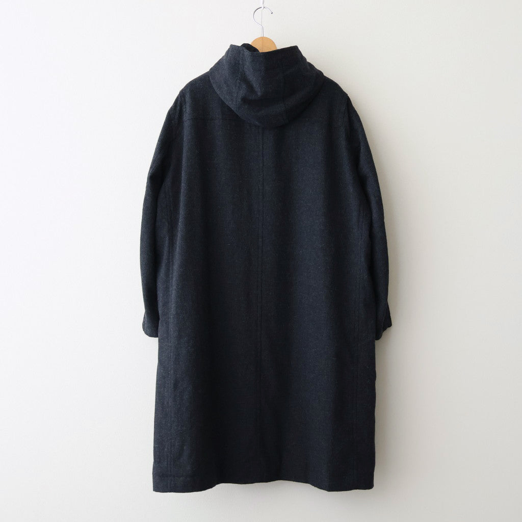 FDUFCT - ウール・千鳥 ダッフルコート #79 Navy × Grey [SN_FR1401CT]