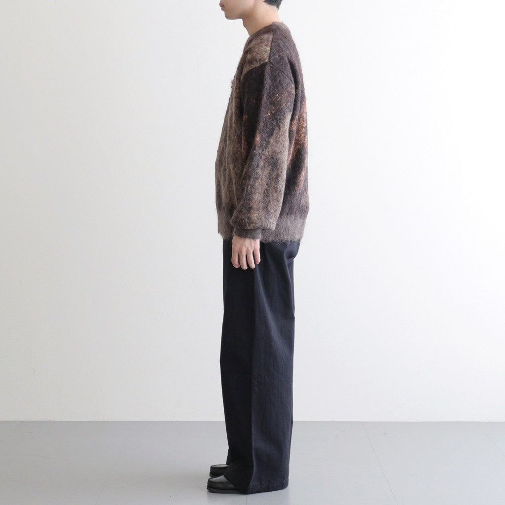 Abstract Jaquard Mohair Sweater #BROWN [YK26SS01234S]