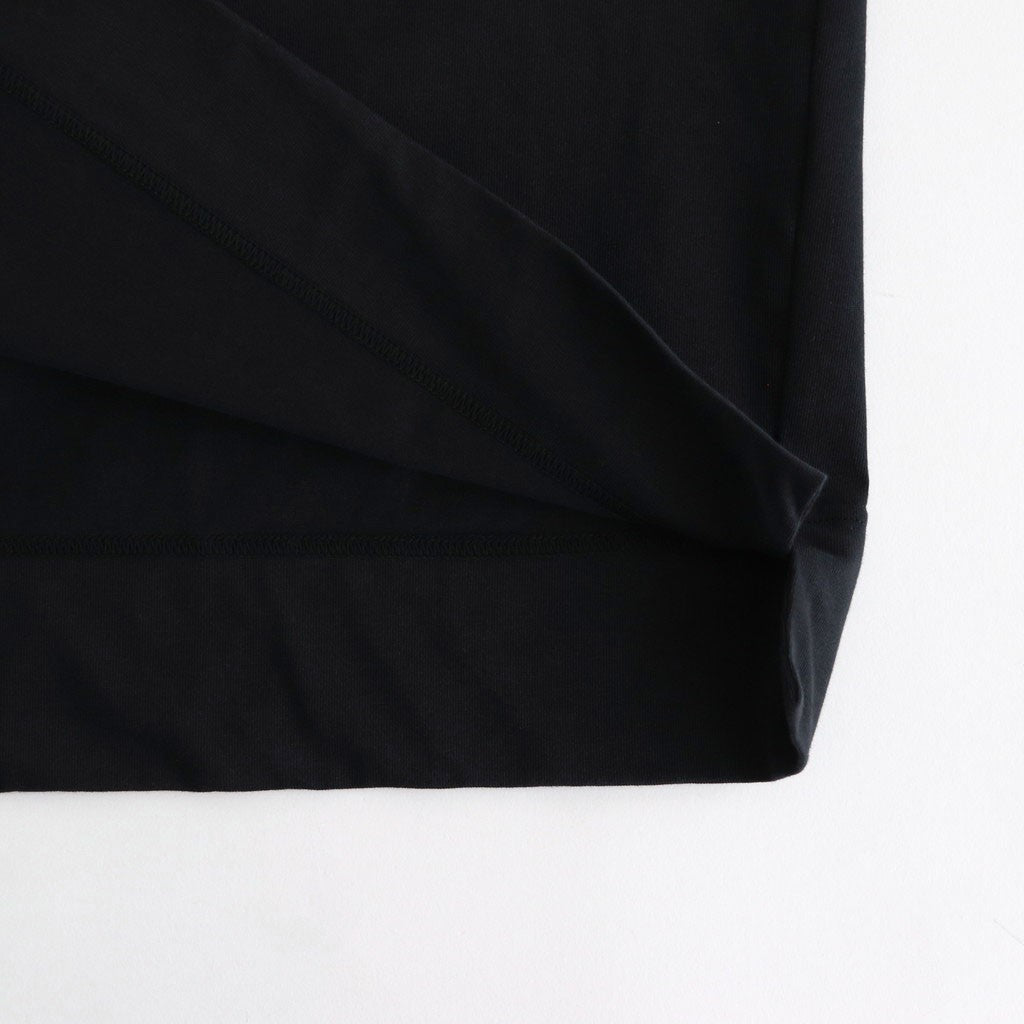 FOB6T - 微強撚綿天竺 6分袖カットソー #95 Midnight [SN_FR0902T6]