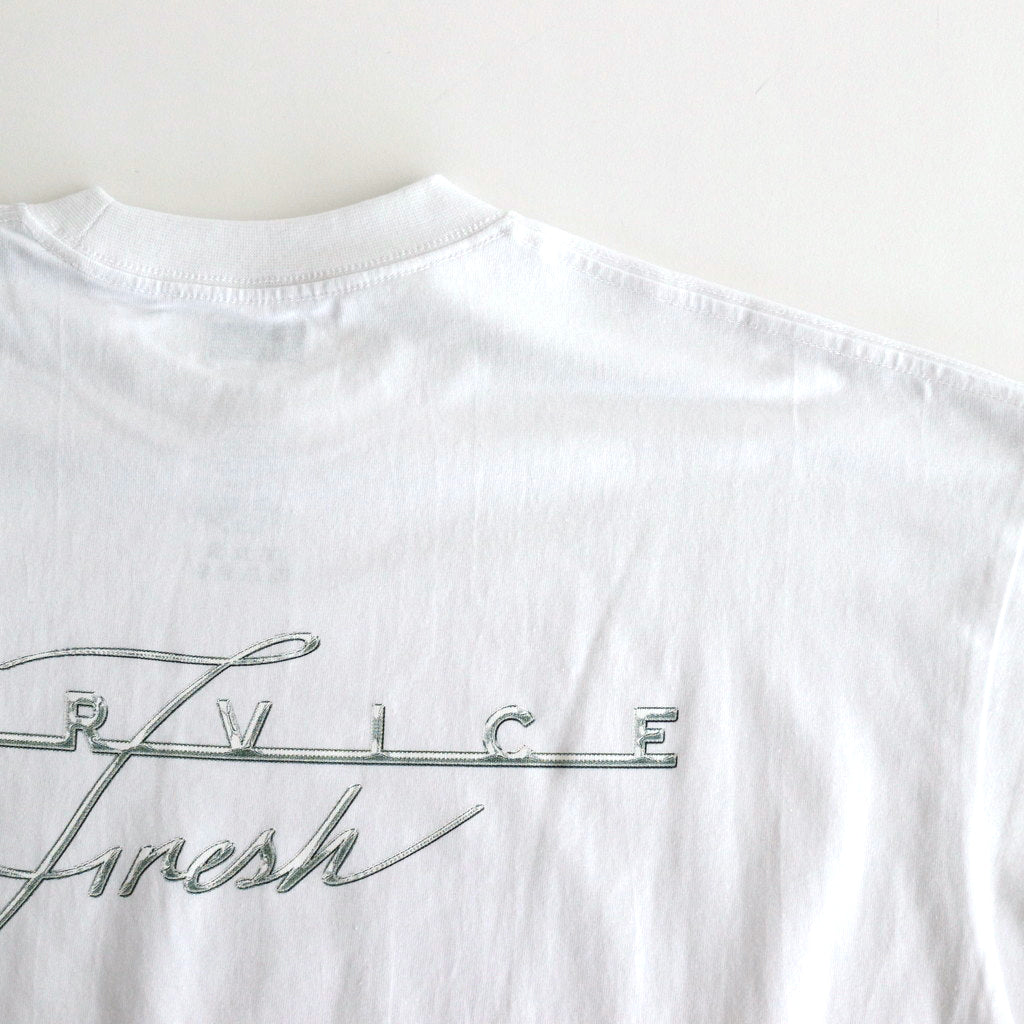 CORPORATE PRINTED S/S TEE “GEAR” #WHITE [FSC243-70116]