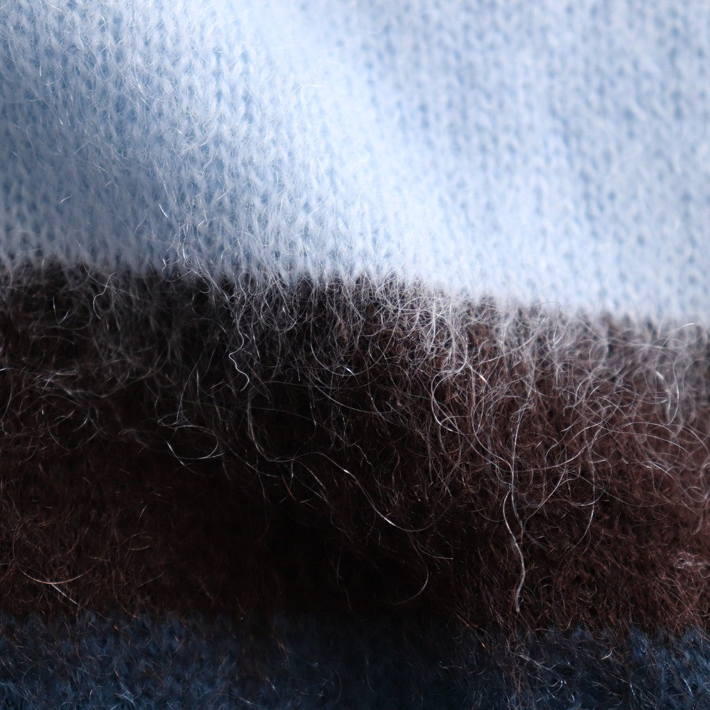 MOHAIR BORDER SWEATER - KEITA MARUYAMA 30TH ANNIV. EXCLUSIVE- #BROWN [YK24FW0885S-KM]