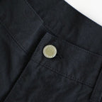 ナイロンオックス 製品染め タックパンツ #BLACK [HQ-P003-051]