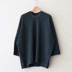 FSSOT | 製品染 30/-スパンポリエステルワッフル クルーネックオーバーサイズプルオーバー #DARK GREY [GE_FR1203TF]