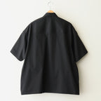 Solotex Twill S/S Oversized Box Shirt #BLACK [GM252-50001B]