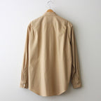 WASHED FINX TWILL SHIRT #LIGHT BROWN [A24SS01TN]