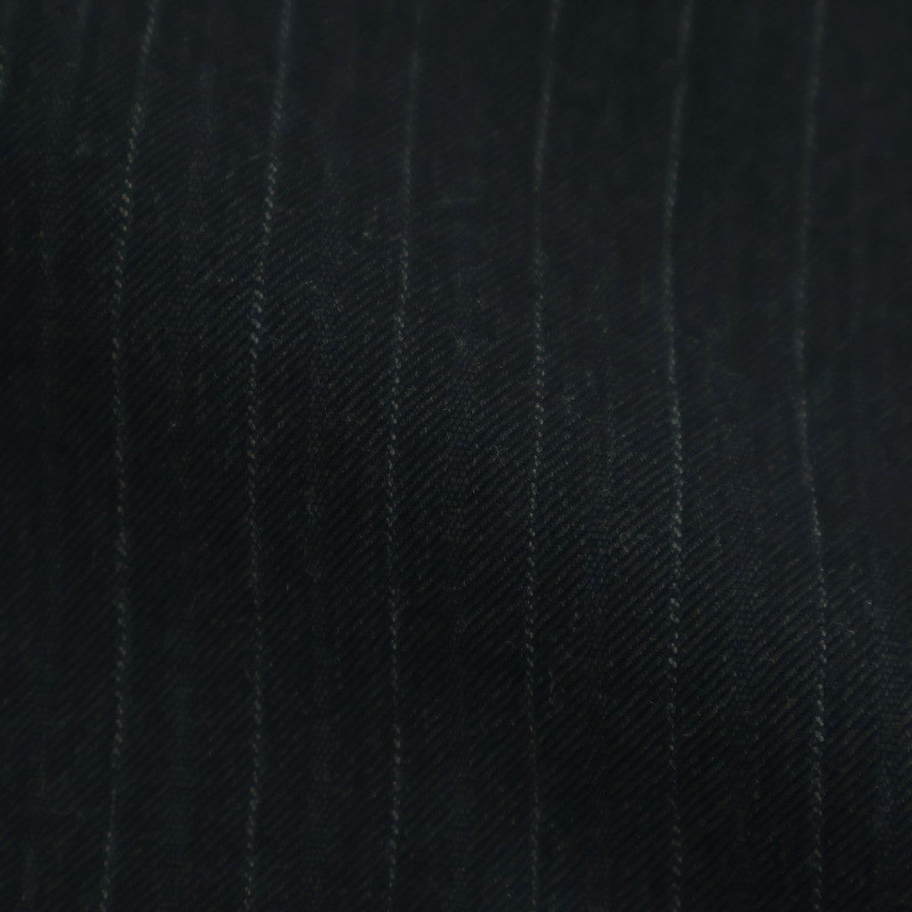 BLUEFACED WOOL JACKET #CHARCOAL NAVY STRIPE [A25AJ01BS]